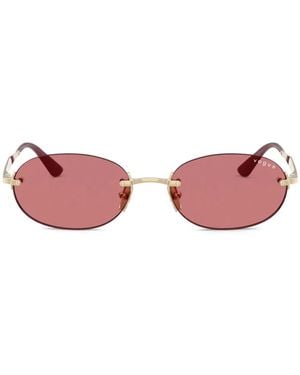 Vogue Eyewear Oval-Frame Rimless Sunglasses - Pink