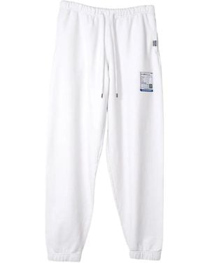 in・stru(men-tal) Pantalones con bajos con cordones - Blanco