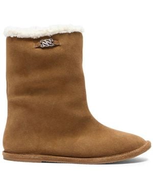 Casadei Bottines En Daim - Marron