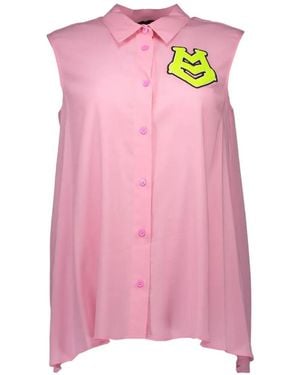 Love Moschino Camiseta Con Parche Gráfico - Rosa