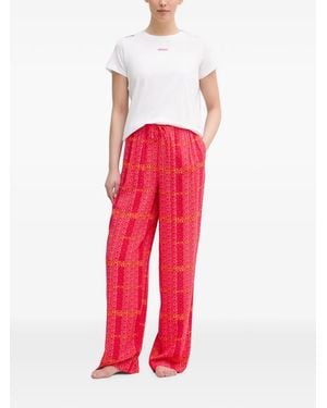 DKNY Pyjama À Logo Imprimé - Red