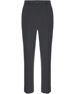 Missoni Herringbone Straight-Leg Trousers - Grey