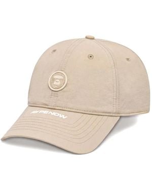 Aape By A Bathing Ape Logo-Patch Cap - Natural
