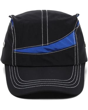 Adererror Colour-Block Paneled Cap - Black