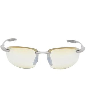 Maui Jim Ho'Okipa Ultra Rectangle-Frame Sunglasses - Natural