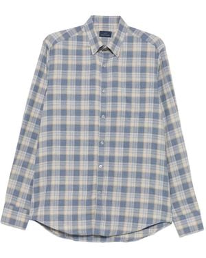 Paul & Shark Check-Pattern Button-Down Shirt - Grey
