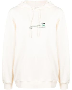 MSGM Fantastic Green Future パーカー - ナチュラル