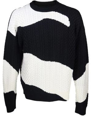 Mostly Heard Rarely Seen Pullover Mit Zopfmuster - Blau