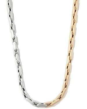Lauren Rubinski 14Kt Chunky Chain-Link Necklace - Metallic