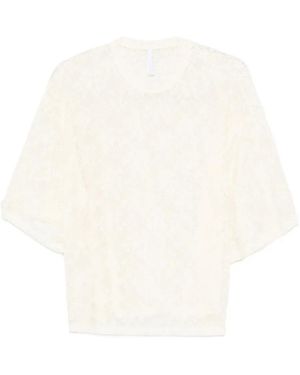 Imperial Patterned Top - White