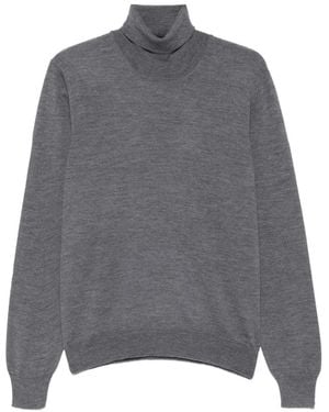 Fileria Roll-Neck Knitted Jumper - Grey