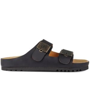 Scholl Buckle-Fastening Sandals - White