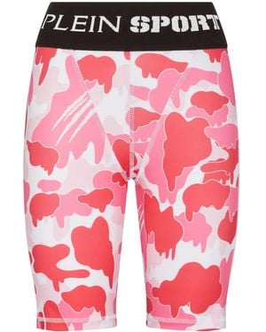 Philipp Plein カモフラージュ レギンス - レッド
