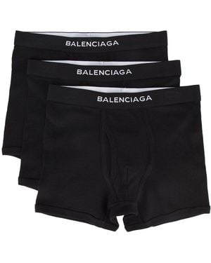 Balenciaga Set mit drei Boxer-Shorts - Schwarz