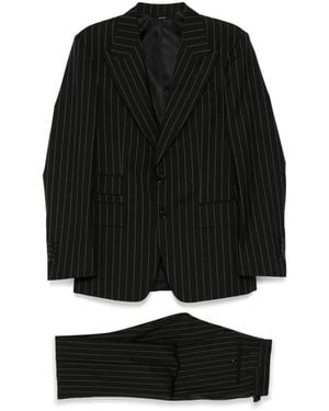 Tom Ford Striped Suit - Black