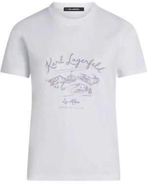 KARL LAGERFELD Après Ski Club T-Shirt - White