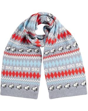 Chinti & Parker Ski Patterned Scarf - Red