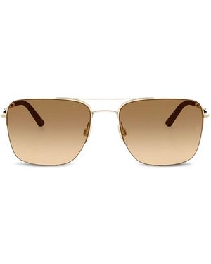 Oliver Peoples Occhiali Da Sole R-2 Quadrati - Metallizzato
