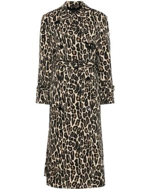 Theory Gabardina Con Estampado De Leopardo - Neutro
