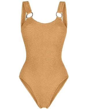Paramidonna Sophia Ring-Detail Swimsuit - White