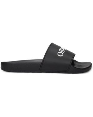 Off-White c/o Virgil Abloh Logo-Print Sandals - White