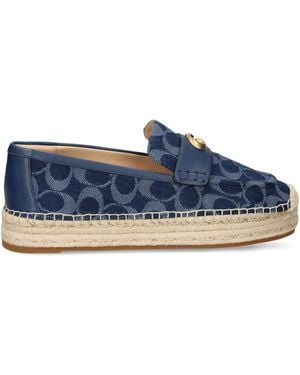 COACH Logo-Jacquard Espadrilles - Blue
