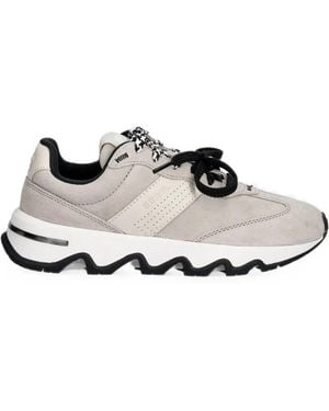 Sorel Kinetic Suede Panelled Trainers - White