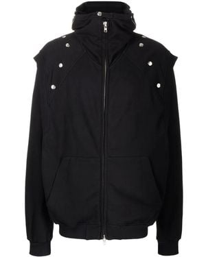Walter Van Beirendonck Hooded Zipped-up Jacket - Black