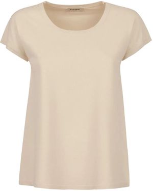 Kangra Dropped-Shoulder T-Shirt - Natural