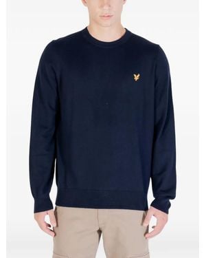 Lyle & Scott Logo-Patch Sweater - Blue