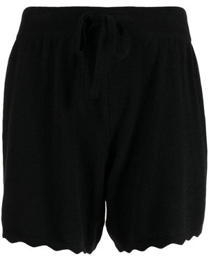 Lisa Yang Drawstring-Waist Cashmere Shorts - Black