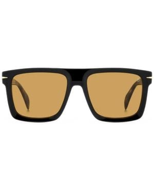 David Beckham Db 7134/S Square-Frame Sunglasses - Black