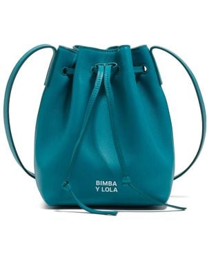 Bimba Y Lola Drawstring Bucket Mini Bag - Blue