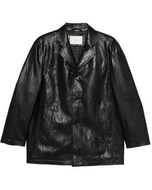 DUNST Buttoned Lapel Jacket - Black