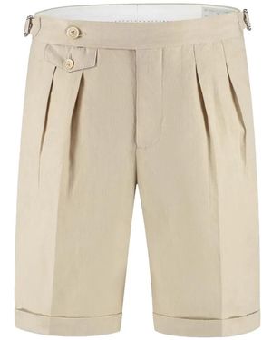 Brunello Cucinelli Shorts mit Falten - Natur