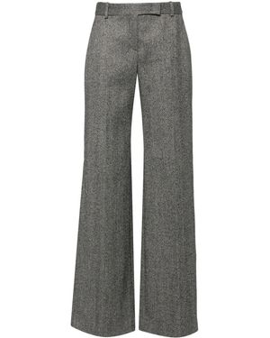 Ermanno Scervino ヘリンボーン ワイドテーラードパンツ - グレー