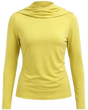 Esse Studios Solina Cowl-Neck Top - Yellow