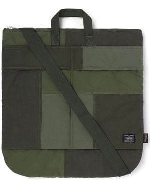 Comme des Garçons X Porter Messengertas Met Patchwork - Groen