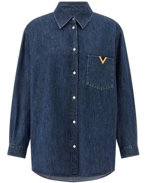 Valentino Garavani V- Pocket Shirt - Blue