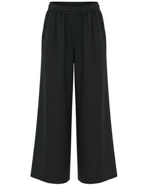Ralph Lauren Pleated Palazzo Trousers - Black