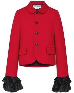 Comme des Garçons Ruffled-Cuff Tailored Jacket