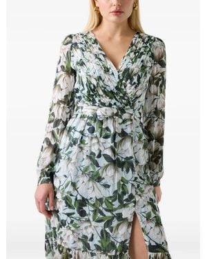 Guess Floral Long Dress - Green