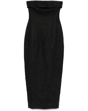 Faithfull the Brand Fleuri Midi-Jurk - Zwart
