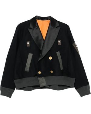 Sacai Double-Breasted Jacket - Black