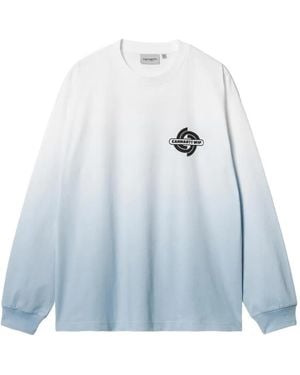 Carhartt Gradient Long-Sleeve T-Shirt - Blue