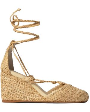 Castañer Carly Braided Espadrilles - Metallic