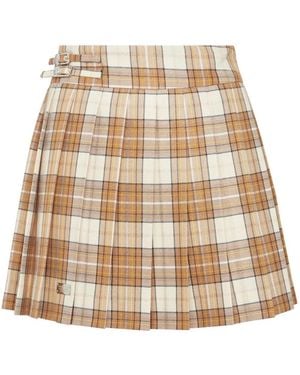 Philipp Plein Flame Mini Skirt - Natural