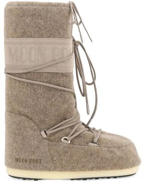 Moon Boot Icon Felt Boots - Natural