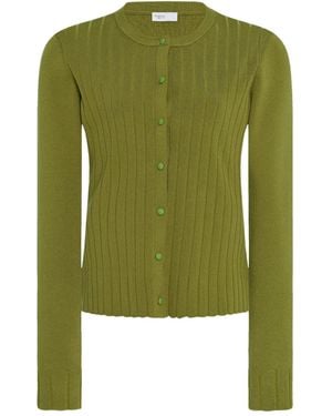 Rosetta Getty Gerippter Cardigan - Grün