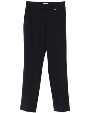 Herno Turn-Up-Cuff Pants - Black